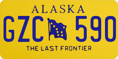 AK license plate GZC590