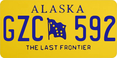 AK license plate GZC592