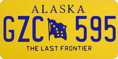 AK license plate GZC595