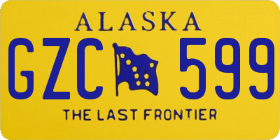 AK license plate GZC599