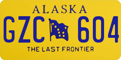 AK license plate GZC604