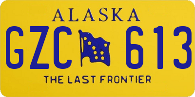 AK license plate GZC613