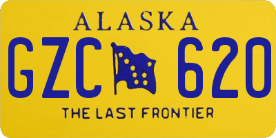 AK license plate GZC620