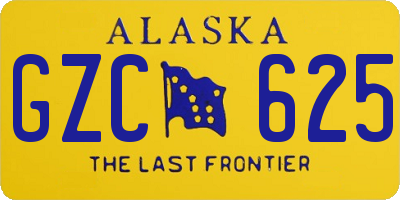 AK license plate GZC625