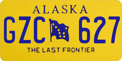 AK license plate GZC627