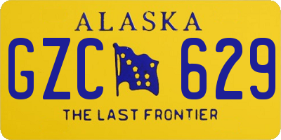AK license plate GZC629