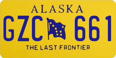 AK license plate GZC661