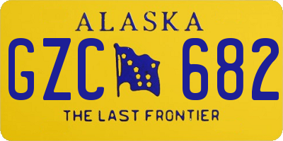 AK license plate GZC682