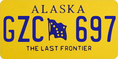 AK license plate GZC697