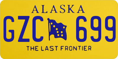 AK license plate GZC699
