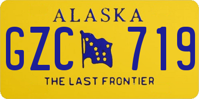 AK license plate GZC719