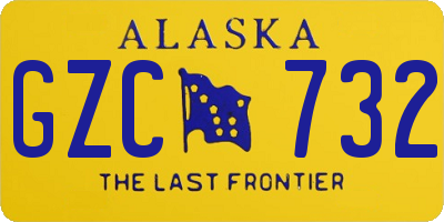 AK license plate GZC732