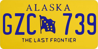 AK license plate GZC739