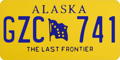 AK license plate GZC741