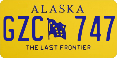 AK license plate GZC747