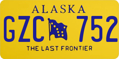 AK license plate GZC752