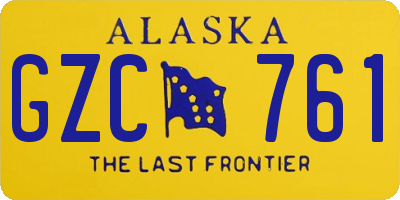 AK license plate GZC761