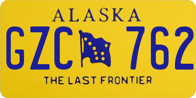 AK license plate GZC762