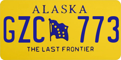 AK license plate GZC773