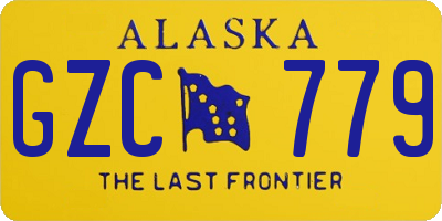 AK license plate GZC779