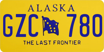 AK license plate GZC780