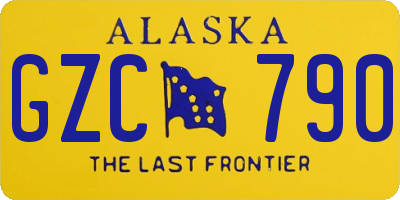 AK license plate GZC790