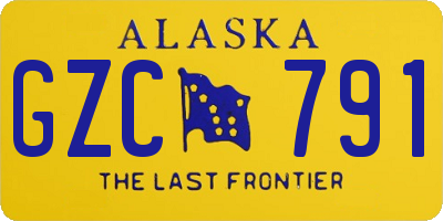 AK license plate GZC791