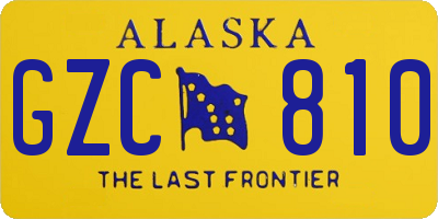 AK license plate GZC810