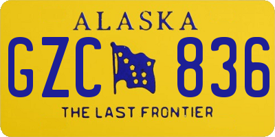 AK license plate GZC836