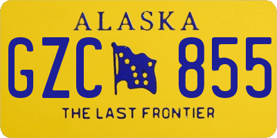 AK license plate GZC855