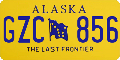 AK license plate GZC856