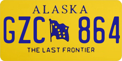 AK license plate GZC864
