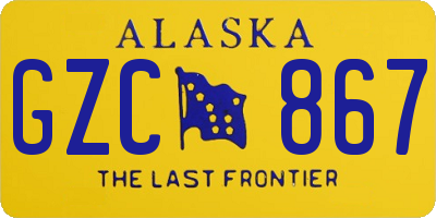 AK license plate GZC867