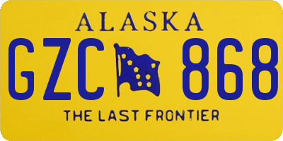 AK license plate GZC868