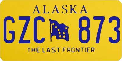 AK license plate GZC873