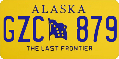 AK license plate GZC879