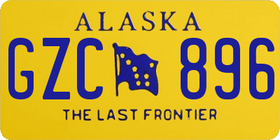 AK license plate GZC896