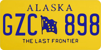 AK license plate GZC898