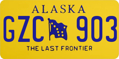 AK license plate GZC903