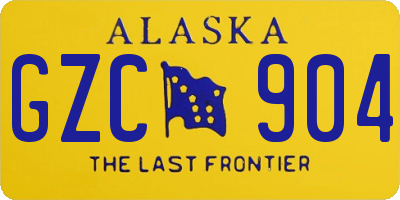 AK license plate GZC904