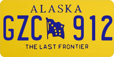 AK license plate GZC912