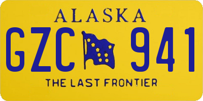 AK license plate GZC941