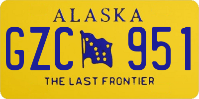 AK license plate GZC951