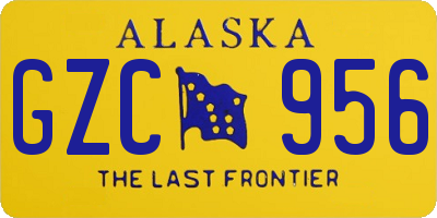 AK license plate GZC956