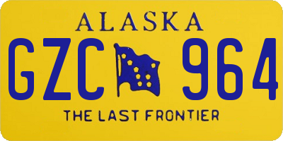 AK license plate GZC964
