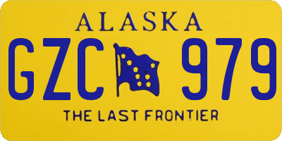 AK license plate GZC979