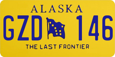 AK license plate GZD146
