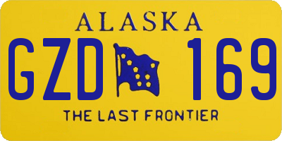 AK license plate GZD169