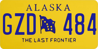 AK license plate GZD484