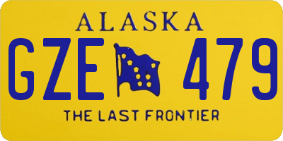 AK license plate GZE479